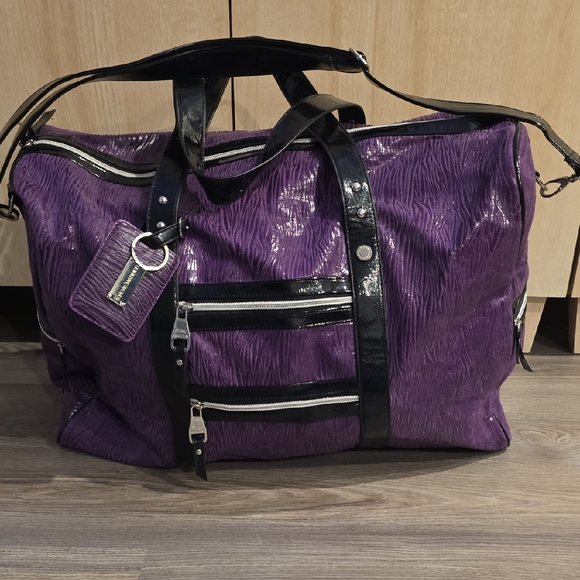 Steve Madden Handbags - Steve Madden Purple and Black Bag